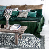 Moorish Mats Green Armenian Vinyl Floor Mat