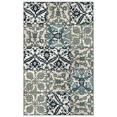 Moorish Mats Green Armenian Vinyl Floor Mat