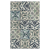 Moorish Mats Eclectic Green Armenian Vinyl Rug