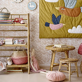 BloomingVille Kids&#039; Foldable Bamboo Bookcase
