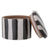 BloomingVille Black Serina Jar with Lid