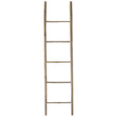 Papaya &amp; Patina Bukit Vertical Bamboo Ladder Towel Rail