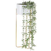Papaya &amp; Patina Fleur Metal Plant Pot Stand