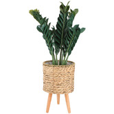 Papaya &amp; Patina 3 Piece Malo Seagrass Pot Plant Stand Set