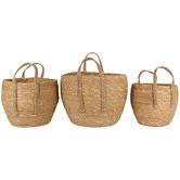 Papaya &amp; Patina 3 Piece Ropa Natural Fibre Basket Set