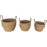 Papaya &amp; Patina 3 Piece Ropa Natural Fibre Basket Set