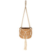 Papaya &amp; Patina Aura Jupe &amp; Seagrass Hanging Planter Set