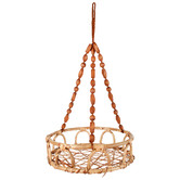 Papaya &amp; Patina Luna Rattan Hanging Planter