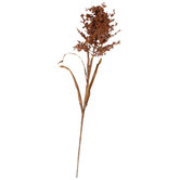 Papaya &amp; Patina 86cm Faux Dark Coffee Broom Corn Plant Stem