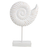 Papaya &amp; Patina White Sea Conch Shell Decorative Ornament