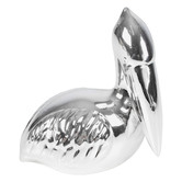 Papaya &amp; Patina Silver North Pelican Porcelain Ornament