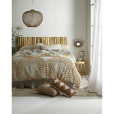 Papaya &amp; Patina Lanu Eye Rattan Wall Mirror