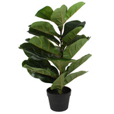 Maine &amp; Crawford 70cm Potted Faux Fiddle Leaf Plant
