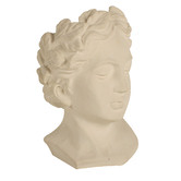 Papaya &amp; Patina Octavia Head Cement Planter Pot