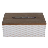 Papaya &amp; Patina Ember Wooden Tissue Box