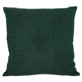 Papaya &amp; Patina Innez Embroidered Cotton Cushion