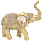 Papaya &amp; Patina Gold Nels Elephant Decorative Ornament