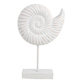 Papaya &amp; Patina White Sea Conch Shell Decorative Ornament
