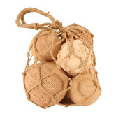 Papaya &amp; Patina 6 Piece Jute Rope Leaf Ball Set