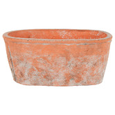 Papaya &amp; Patina 24cm Sersi Antiqued Face Cement Planter Pot