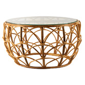 Papaya &amp; Patina Eliza Arch Rattan Coffee Table