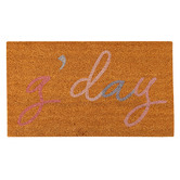 Papaya &amp; Patina Pastel G Day Coir Doormat