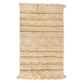 Papaya &amp; Patina Cream Clara Macrame Cotton Rug