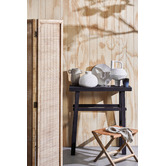 Papaya &amp; Patina White Taman Paulownia Wood Vase
