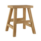 Papaya &amp; Patina Charleigh Paulownia Wood Accent Stool