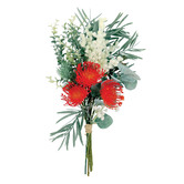 Papaya &amp; Patina 52cm Faux Deluxe Pin Cushion Eucalyptus Bouquet