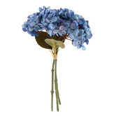 Papaya &amp; Patina 34cm Royal Blue Faux Hydrangea Bouquet