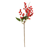 Papaya &amp; Patina 37cm Faux Red Berry Stem