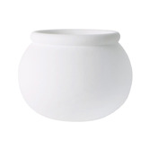 Papaya &amp; Patina White Liliana Bulb Concrete Planter