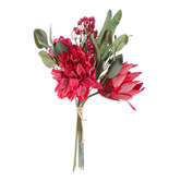 Papaya &amp; Patina 37cm Faux Banksia &amp; Rose Bouquet