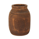 Papaya &amp; Patina 25cm Ulla Paulownia Wood Vase