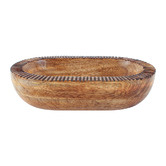 Papaya &amp; Patina Natural Imer 30cm Mango Wood Serving Bowl