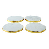 Papaya &amp; Patina Wendell Marble Coasters