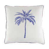 Papaya &amp; Patina Belize Palm Tree Cotton-Blend Cushion