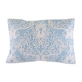 Papaya &amp; Patina Haimi Embroidered Cotton Lumbar Cushion