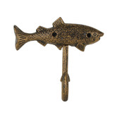 Papaya &amp; Patina Baylor Fish Cast Iron Wall Hook