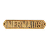 Papaya &amp; Patina Wafi Mermaids Cast Iron Wall Accent