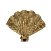 Papaya &amp; Patina Belize Shell Brass Door Knocker