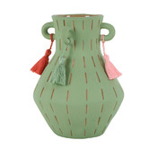 Papaya &amp; Patina 17cm Green Boden Stone Vase