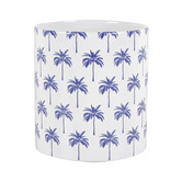 Papaya &amp; Patina Belize Palm Trees Planter