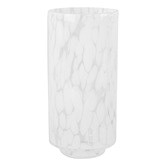 Papaya &amp; Patina White Mia Glass Vase