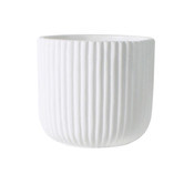 Papaya &amp; Patina Diego Striped Ceramic Planter
