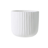 Papaya &amp; Patina Diego Striped Ceramic Planter