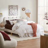 Papaya &amp; Patina Lanu Eye Rattan Wall Mirror