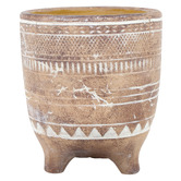 Papaya &amp; Patina 16cm Baker Cement Planter