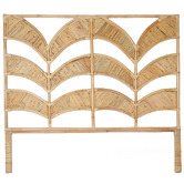 Papaya &amp; Patina Bebe Wave Rattan Bedhead
